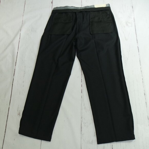 LAUREN RALPH LAUREN NWT Black Pleated Front Polished Cuff Machine Washab… - Picture 13 of 14